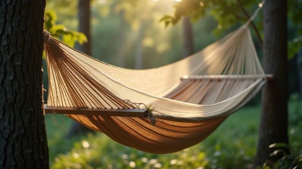 Le confort et la protection d'un hamac avec moustiquaire